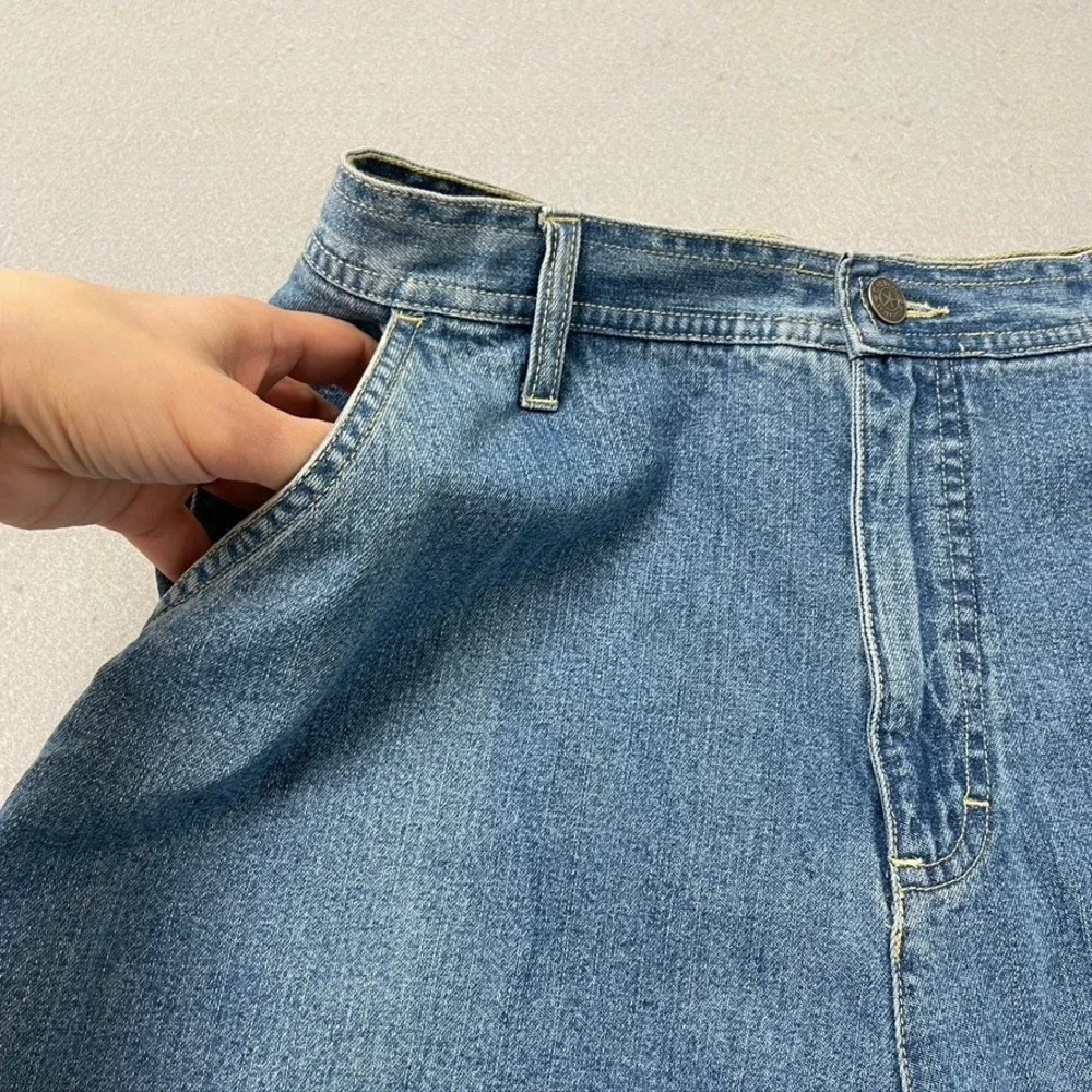 Vintage Cherokee Denim Carpenter‎ Shorts Womens 14 Blue High Rise Y2K 90s NWT